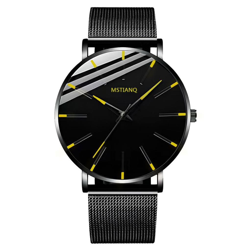 Star Watch Men'S Non-Mechanical Watch Teen High School Student Trend Black Technology Ultra-Thin Electronic Quartz Watch