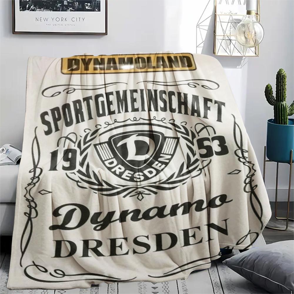 1 ks Flísová deka s potiskem SG Dynamo Dresden, Vysoká kvalita, Pohodlná pro všechna roční období, Domácí dekorace, Teplo a pohodlí, Perfektní jako vánoční dárky149