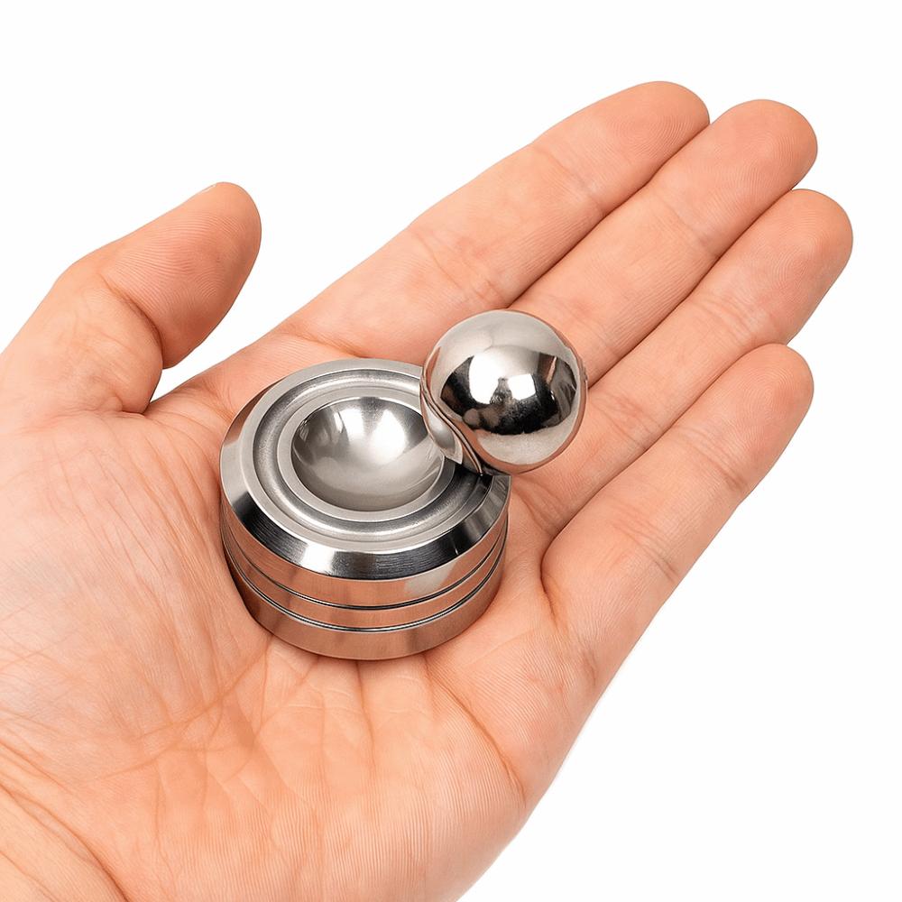 Metal Fidget Spinner Hand Exerciser Magnetic Rotary Gyro Fingertip Portable Interactive Orbital Fidget Spinner