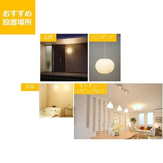 Toshiba (TOSHIBA) LDA6L-G-E17S60V2RP LED Bulb, 60W Equivalent, Wide Beam, Warm White, E17 Base, 2-Pin, Compatible with Sealed Fixtures