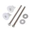2Pcs M6 Toilet Seat Hinge Screw Fixings Sturdy Replacement Parts for Rental House Bathroom Toilet Repair