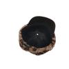 Cute Leopard Print Baby Winter Hat with Antlers - Unisex Korean Style Plush Baseball Cap