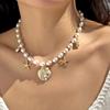 Bohemian Starfish Conch Scallop Pendant Necklace for Women Summer Beach Vacation Gold Color Collarbone Necklace Party Jewelry