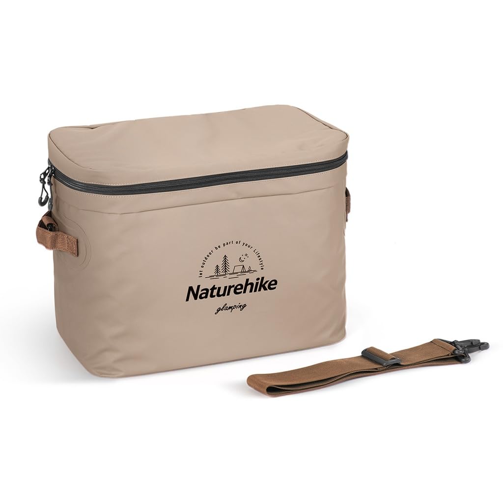 Naturehike Camping Insulated Ice Pack Large Capacity 12L Soft Retention Handheld or Shoulder Includes PVC Bag for Change and Lunch Cooler, Cooler,