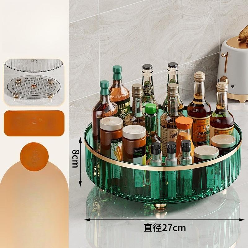 Rotating Seasoning Rack, Multifunctional Cosmetic Storage Box, Household Seasoning Seasoning Storage Rack, Kitchen Rack