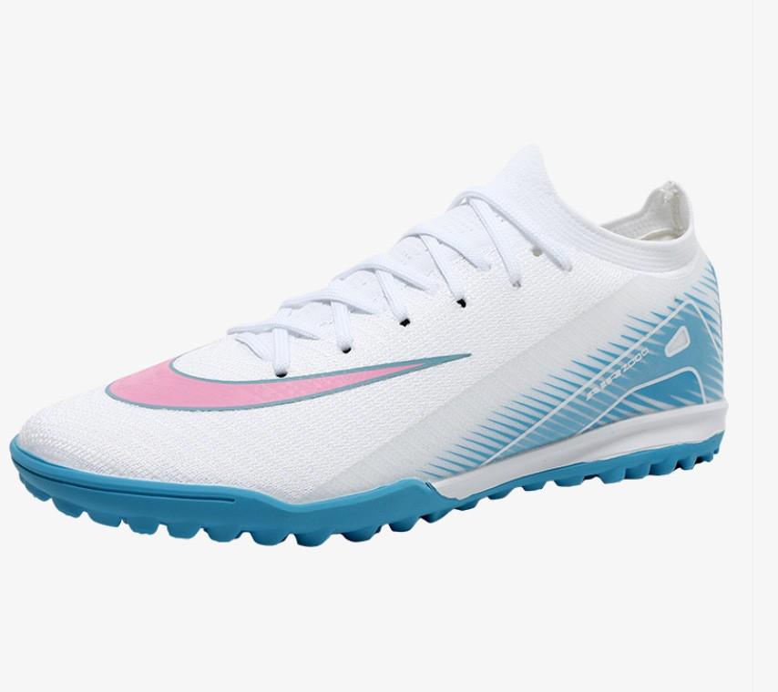 Seamless Fly-Woven Football Shoes Men'S And Women'S Low-Top Ag Long Nails Outdoor Grass Tf Broken Nails Professional Football Shoes