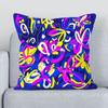 Car Living Room Sofa Cushion Cover Graffiti Art Decoration Cushion Cover Luxury Home Decoration Pillow Cover