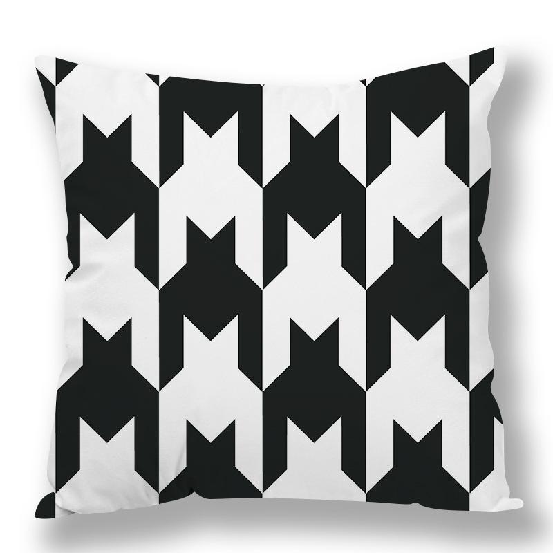 Abstract Houndstooth Geometric Pillow Cover Design Pillow Waist Premium Durable Quality Useful Practical Reliable