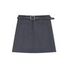 Preppy Sweetheart ~ A-line Suit Skirt for Women High-Waisted Grey Short Skirt Anti-Exposure Slimming Casual All-match Versatile Bodycon Skirt