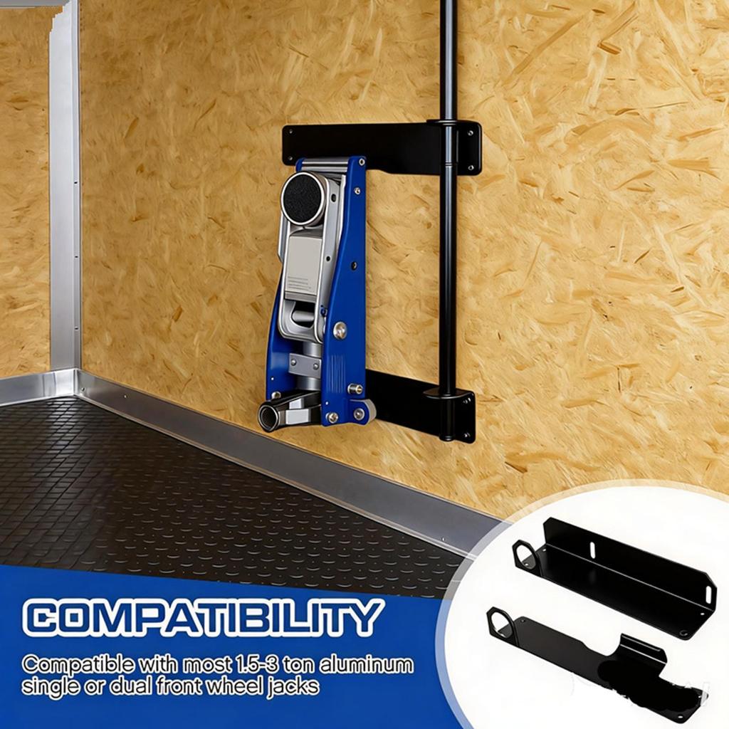 Floor Jack Mount Metal Garage Accessories Storage Organizer Wall Storage Rack Jack Stands For Shop Home Workshop Cement