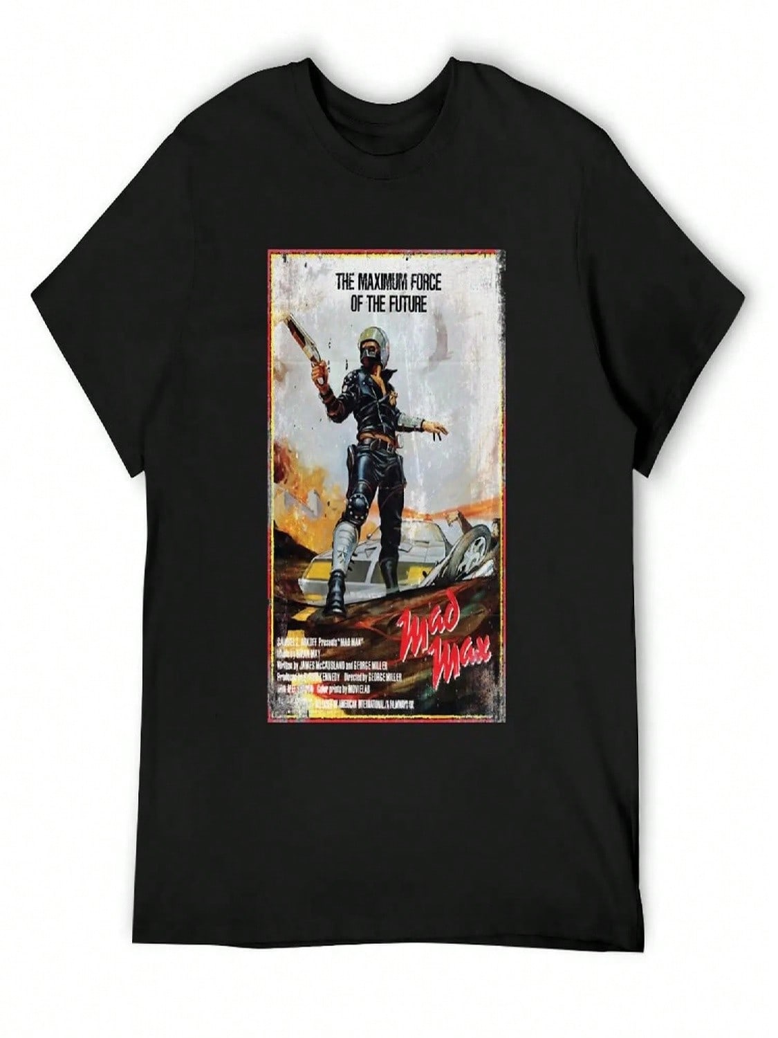 Most Important Mad Max Distressed Movie Poster Halloween Holiday T-Shirt Summer Clothes Luxury Clothes unisex S разноцветный