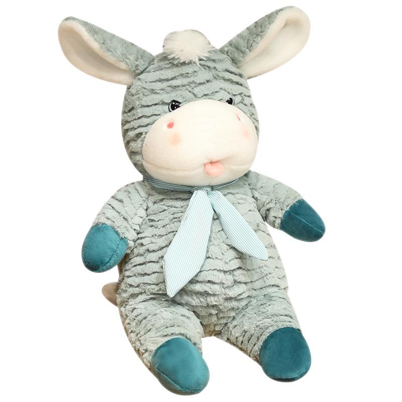 Cute Bow Tie Donkey Doll Cookie Donkey Doll Plush Toy Grabber Rag Doll Gift