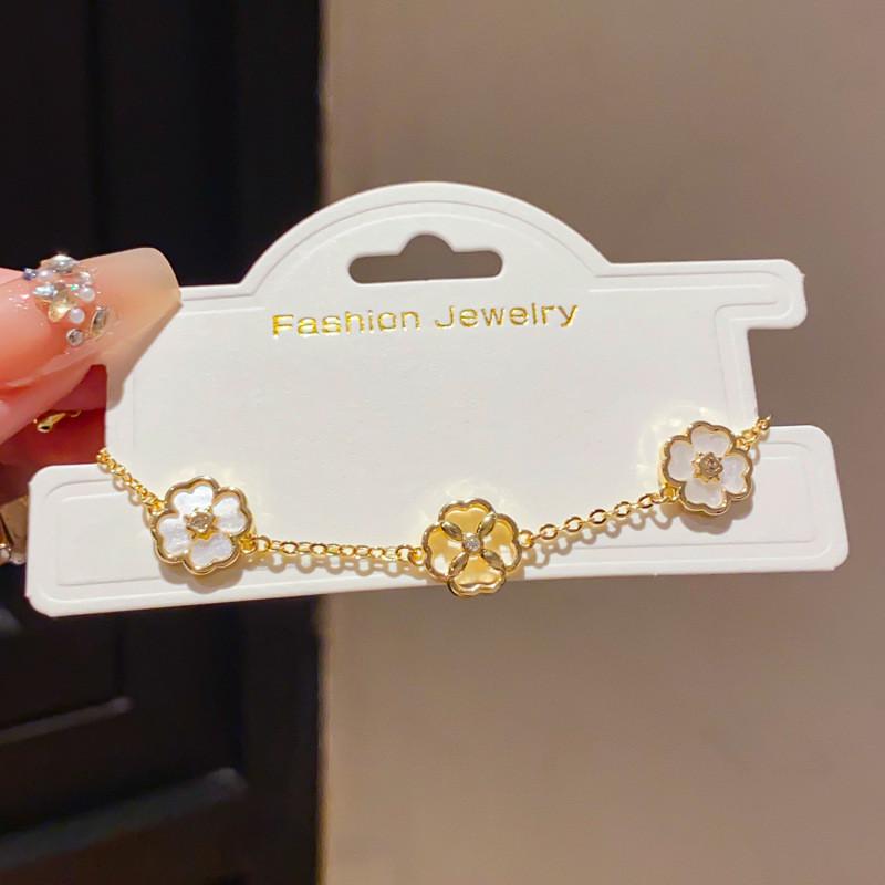 Floral Hand Chain With Gold Plating For Women Fashion Accessory Summer