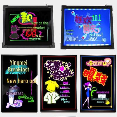 LED Blackboard Stall Display Sign - Luminous Advertising Menu Board