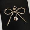 Elegant Bowknot Beaded Keychain Charm Fashionable Keyring Charm Beaded Charm Pendant Handbag Charm Suitable for Women