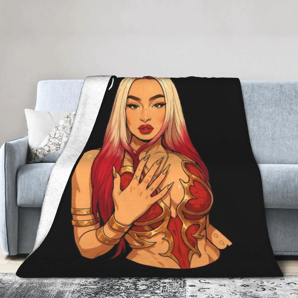 LLolas ndigos Spanish Singer Super Warm Plush Throw Blanket for Boy Girl Fluffy Flannel Sofa Bedspread Cover