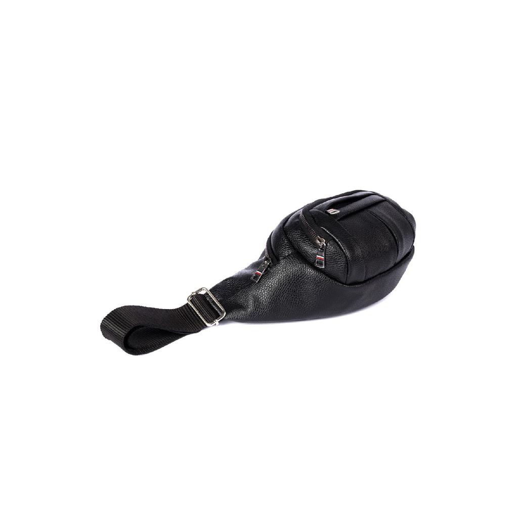 Unisex Black Waterproof Waist And Shoulder Bag Freebag With Usb And Headphone Port