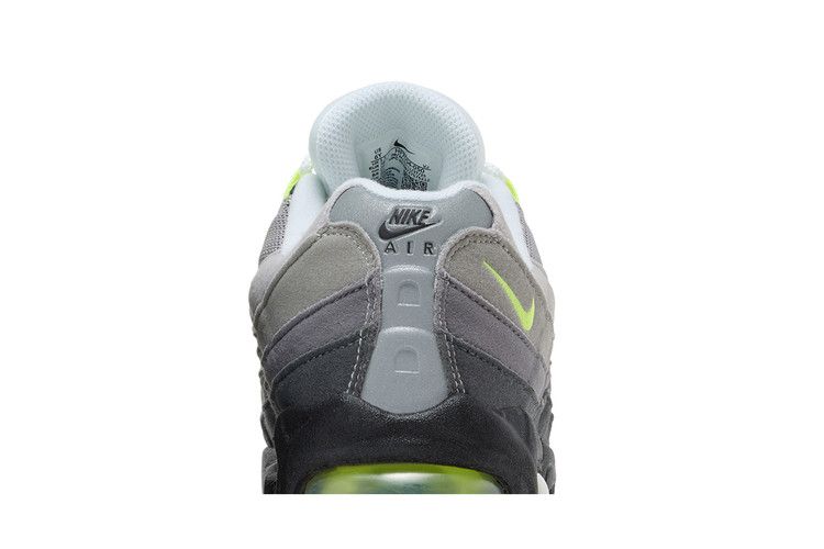 Детские кроссовки Nike Air Max 95 Big Bubble Неоновые (2026) (GS) Черный/Неоново-желтый/Холодный серый