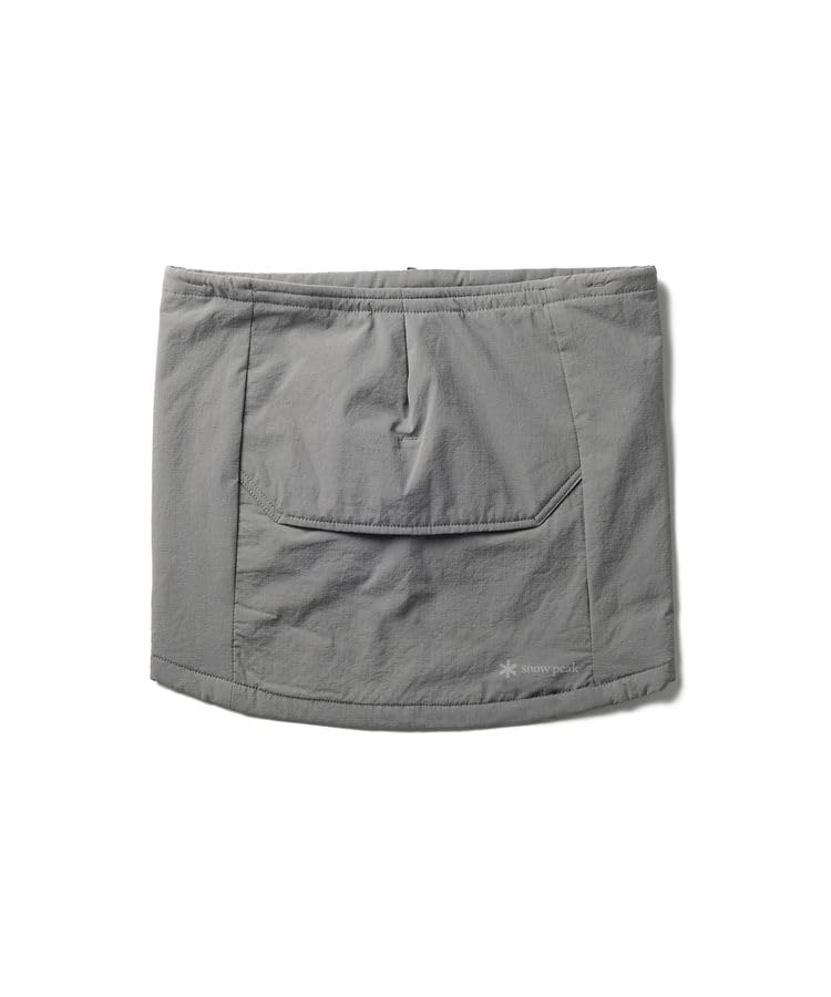 Snow Peak Breathable Insulated Neck Warmer AC-25AU017, Neck Warmer, Snood, Cowl, Men's and Women's, Gray