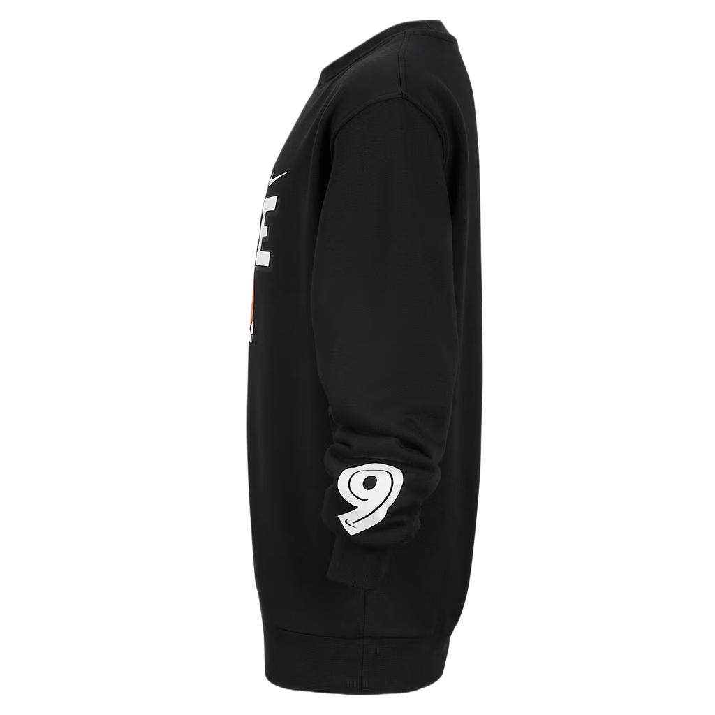Nike Fleece Long Sleeve Printed Crew Sweatshirt Kids Tops IO0095010