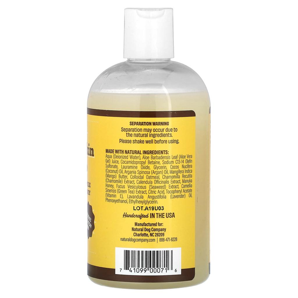 Oatmeal Sensitive Skin Shampoo, For Dogs, Fragrance Free, 355 Ml (12 Fl Oz)