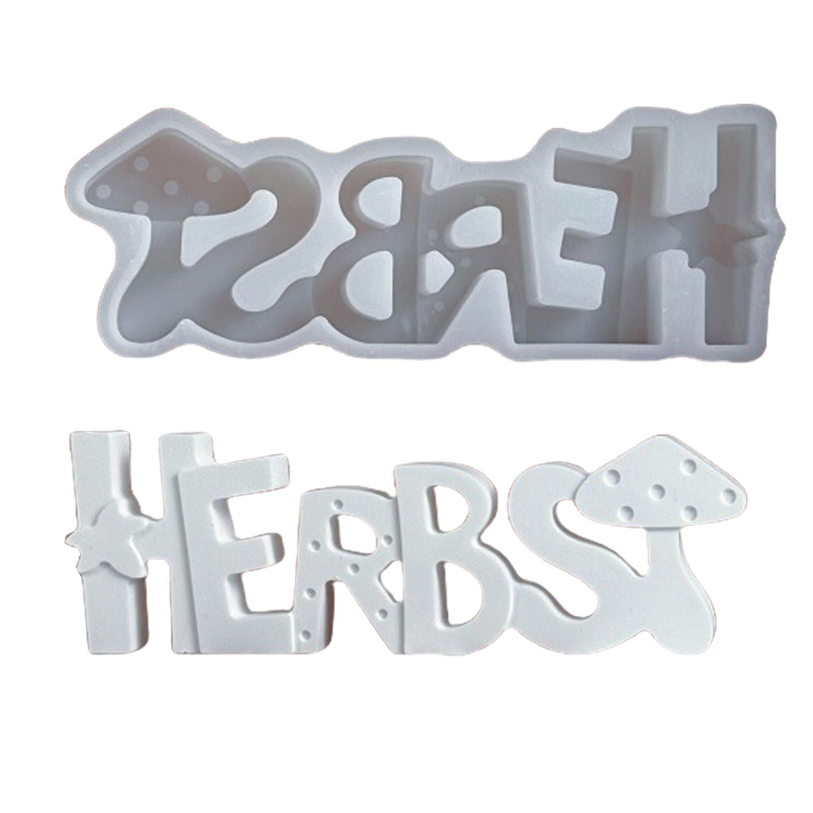 

Letters with Mushroom Candle Mould Autumn Silicone Molds Ornament Molds Castings Molds Plasters Molds