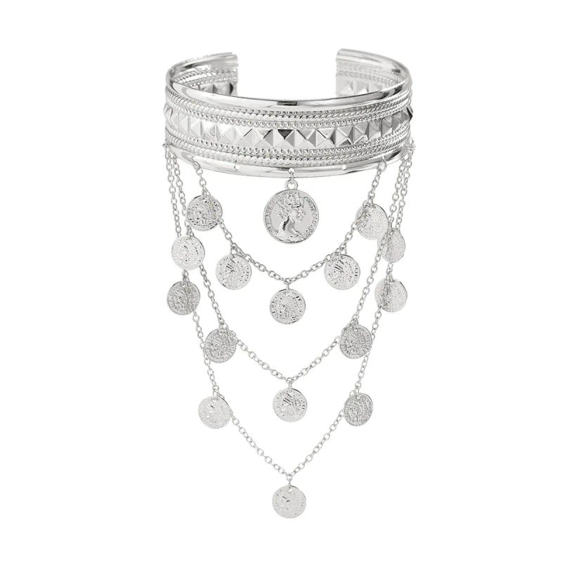 New Arrival Fashion Metal Coin Tassel Female Dance Bracelet