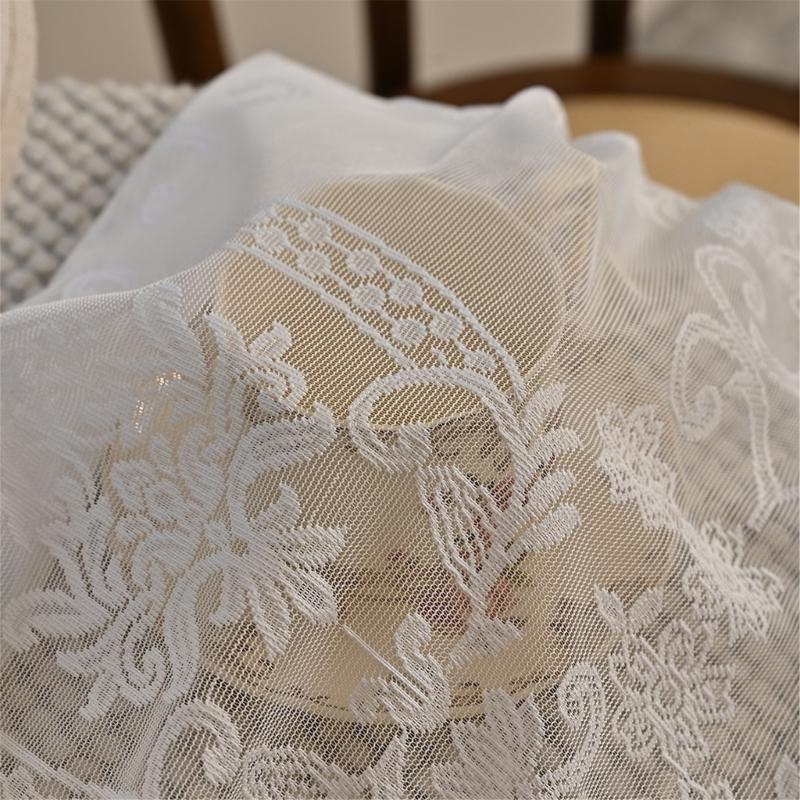 Stylish Designs Polyester Sheer Curtain With Rod Pocket for Privacy and Gentle Light