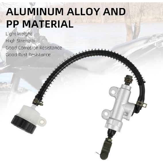 Rear Brake Master Cylinder with Reservoir for Hawk 250,Motorcycle Brake Hydraulic Pump Replacement for Hawk250/Hawk 250cc