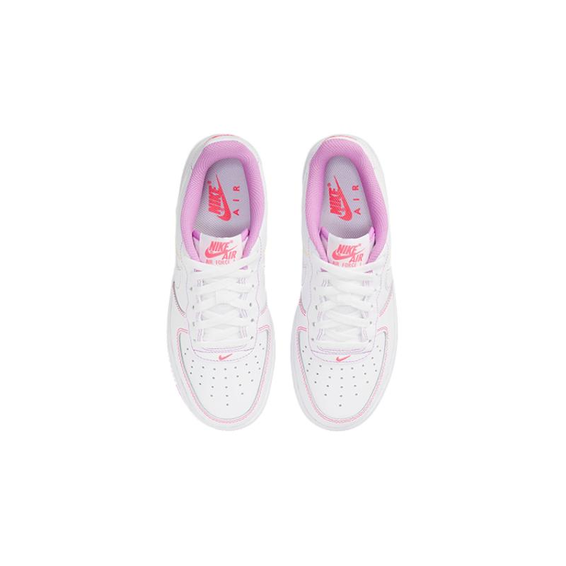 Nike Air Force 1 Low Contrast Stitch Fuchsia Glow GS Sneakers CW1575-110