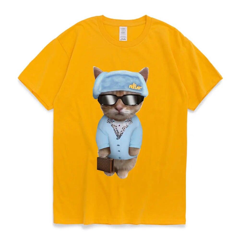 

Забавная футболка El Gato Sad Crying Cat Munchkin Kitty Meme, модная футболка с рисунком, модная футболка с коротким рукавом, унисекс, женская повседневная хлопковая футболка XL