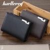 Baellerry Men's Short Accordion Wallet - Fashionable, Casual, Large Capacity with Zipper and Card Holder.