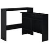 VidaXL Table de bar avec 2 dessus de table Noir 130 x 40 x 120 cm