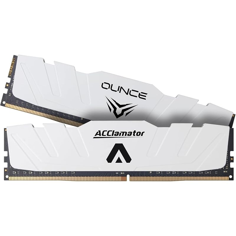 

DDR4 32GB 3600MHz Memory / PC4-28800 CL18 1.35V (16GB x 2 pieces) Series with heat sink For desktop PC memory module Acclamator OUNCE