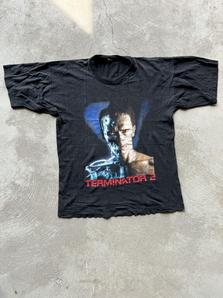 Vintage 90s Terminator 2 Movie Graphic Faded T Shirt Unisex T-Shirt