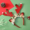 Christmas Hair Band Glowing Headband Xmas Tree Snowflake Hair Band Deer Horn Light Flashing Headwear Merry Christmas Gift