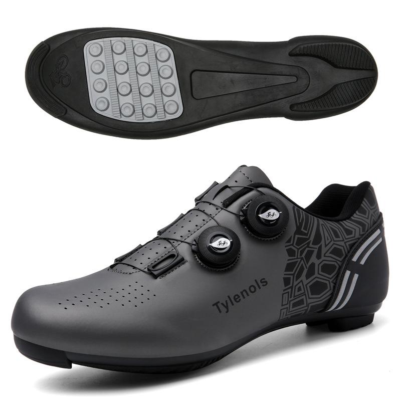 Nuove Scarpe da Ciclismo da Esterno Scarpe da Uomo e da Donna Scarpe da Bicicletta Fibbia Rotante Blocco Montagna Blocco Strada Sbloccato