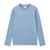 Camisas de manga larga para hombres y mujeres Camisetas atléticas informales de algodón suave de color sólido para hombres y mujeres Camisetas de moda con cuello redondo para hombres