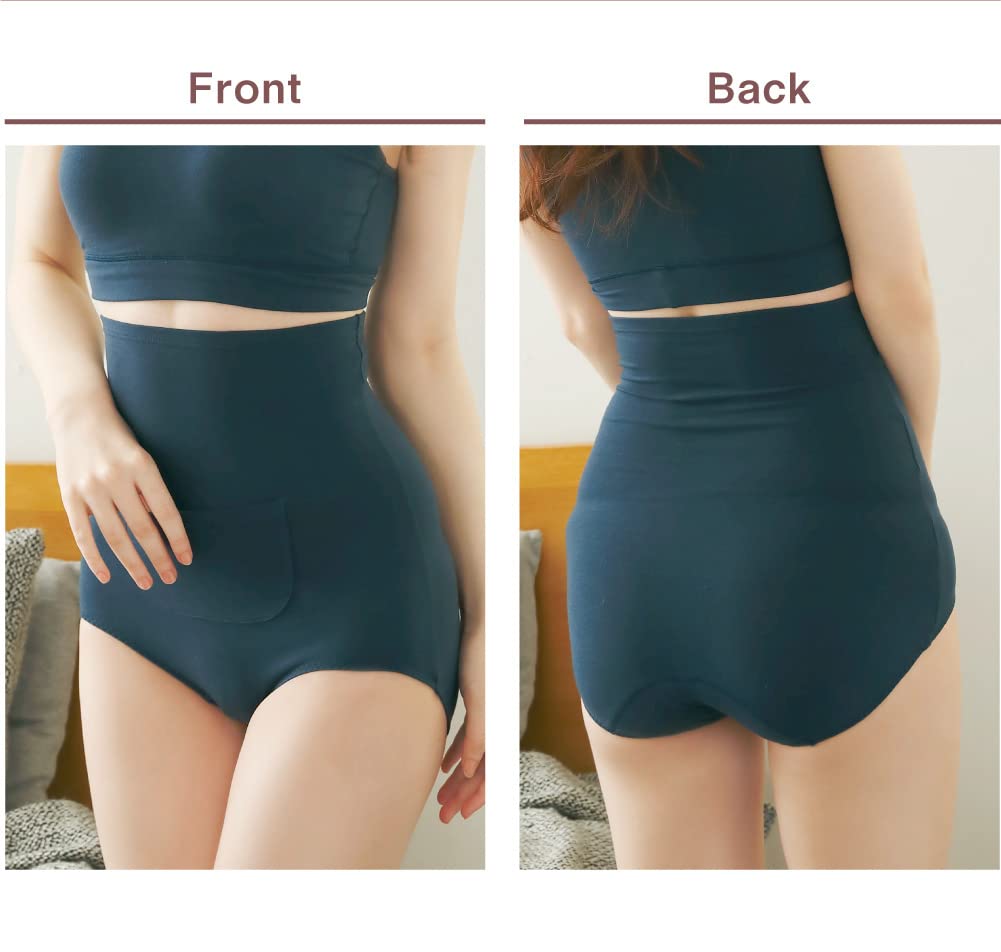 Glamore Femtech Belly Warmer Sanitary Pants In Fairy Thermo with Winged Pad Deep Size FT0048A Women's (Made Japan, Fabric), Pockets, Compatible,