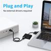 VGA To HDMI-Compatible+3.5mm Audio+VGA Converter Splitter HDTV Display Connector