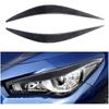 Car Headlight Eyebrow, Carbon Fiber Look Headlight Eyebrow Trim, Compatible for Infiniti Q50 Q60 2014-2019