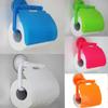 Plastic Suction Cup Toilet Paper Holder Bathroom Wall Mounted WC Paper Phone Holder Shelf Towel Roll Shelf Bathroom Accessories