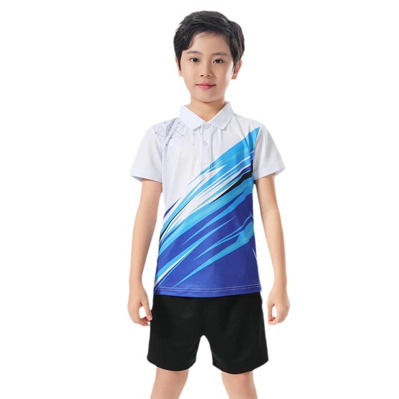 Unisex Badminton Tennis Polo Shirt Set Sportswear Training Jersey Custom Print Athletic Wear