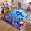Sea Animal World Koberec Delphinidae Koberec Oceanic Delfíni Obývací pokoj Ložnice Velká plocha Měkká 3D módní dekorace Mat