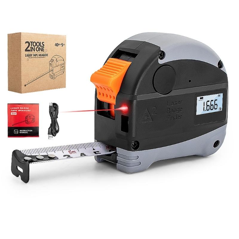 

5-метровая рулетка Измеритель расстояния Водонепроницаемые конструкции Измерительный инструмент Легко носить для точных измерений 1