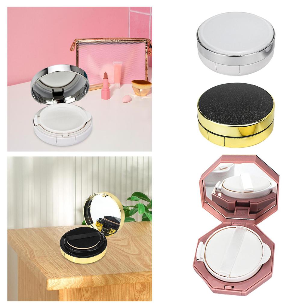 Air Cushion Box with Puff with Mirror Lightweight Foundation BB Cream Case