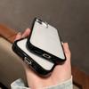 Black Color Edge Frame Transparent Acrylic Anti-fall Phone Case For iPhone 16 15 14 Plus 13 Pro Max Shockproof Bumper Back Cover