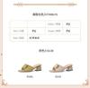 Fish Mouth Cool Slippers Women's 2025 New Summer Wear Fashion Metal Square Buckle Medium Heel Thick Heel Soft Leather Slippers Women