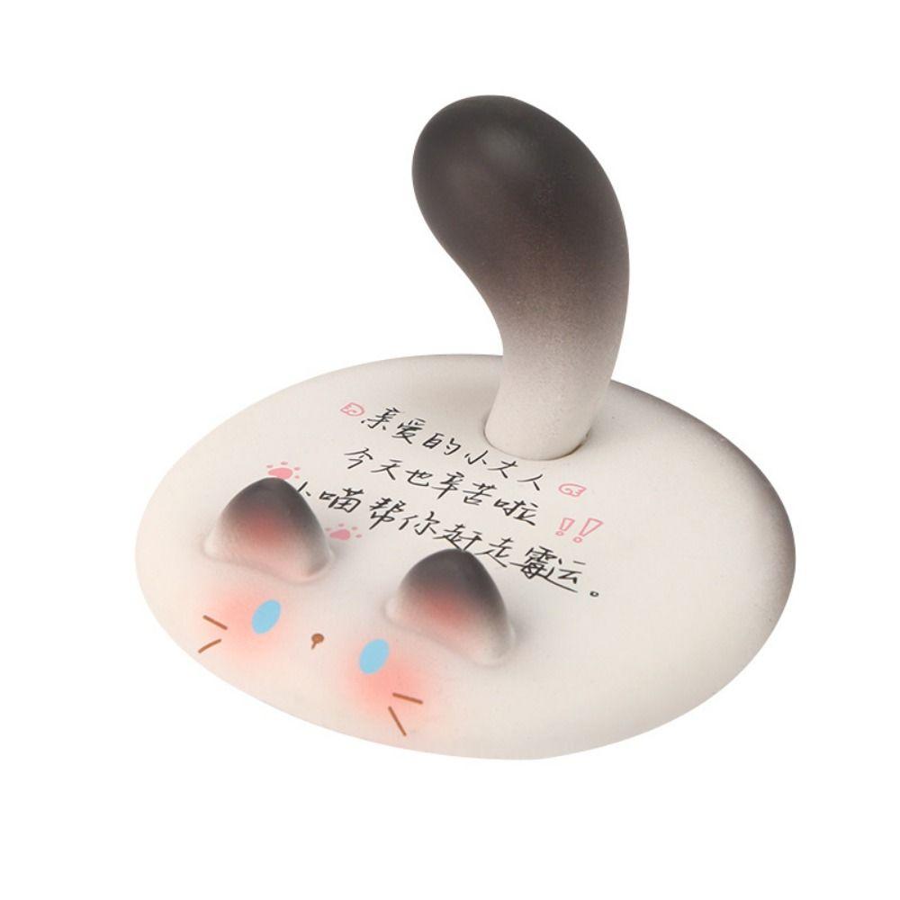 Cute Design Mobile Phone Holder Cartoon Cat Creative Phone Stand Mini Phone Holder  Office Use
