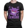 Harajuku Pokemoned Gengar Tshirts Unisex Crewneck Short Sleeve Clothing  Cotton Summer Tops